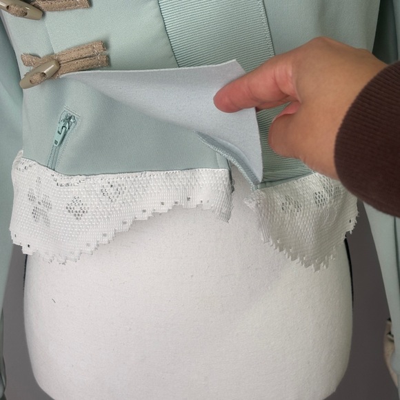 Adidas Women's Mint Bomber Jacket with Lace Trim - Picture 7 of 13